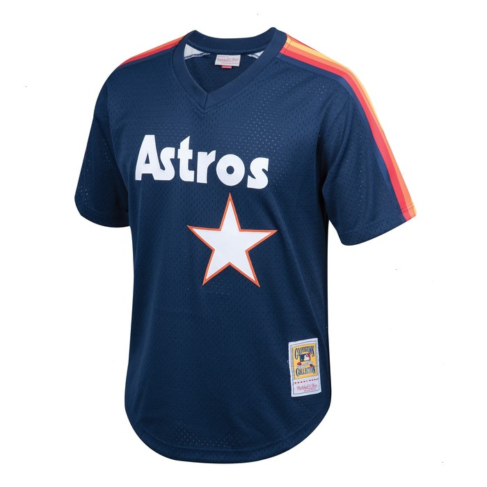 Nolan Ryan Houston Astros Mitchell & Ness Youth Cooperstown Collection Mesh Batting Practice Jersey - Navy