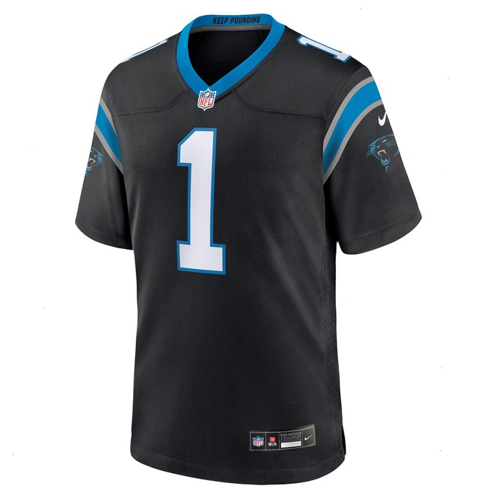 Number 1 Dad Carolina Panthers Nike Game Jersey - Black