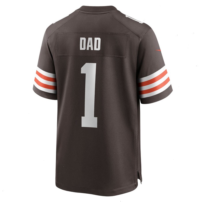 Number 1 Dad Cleveland Browns Nike Game Jersey - Brown