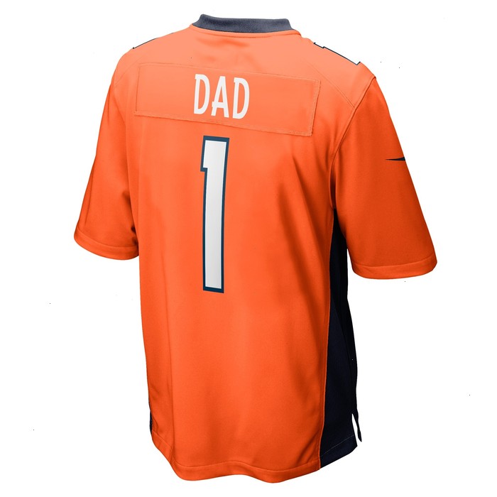 Number 1 Dad Denver Broncos Nike Game Jersey - Orange