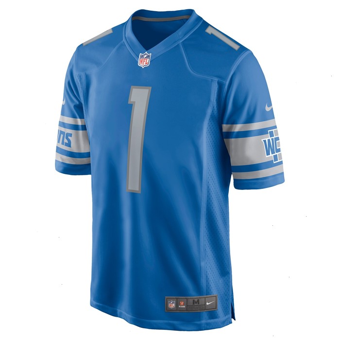 Number 1 Dad Detroit Lions Nike Game Jersey - Blue