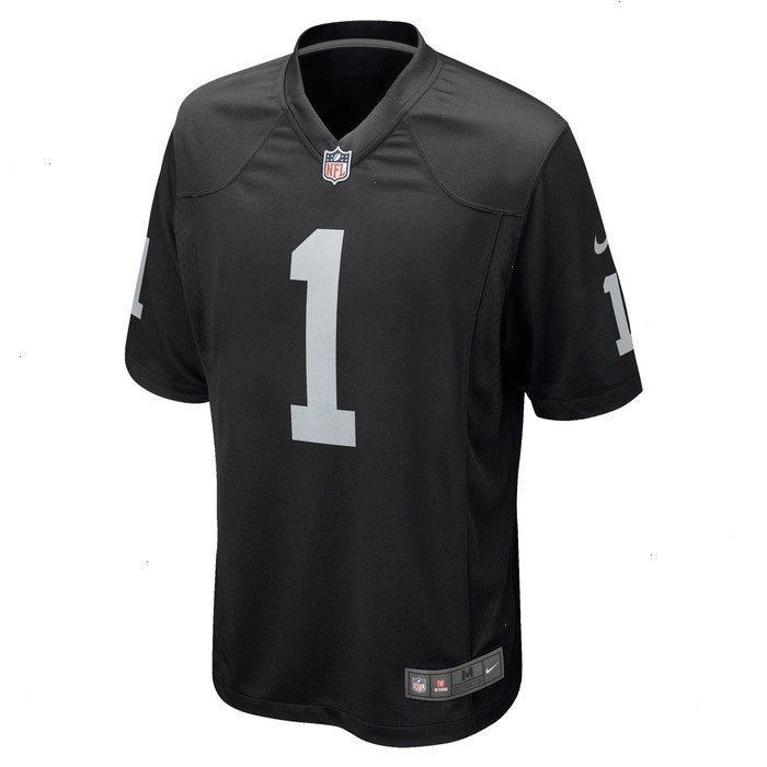 Number 1 Dad Las Vegas Raiders Nike Game Jersey - Black