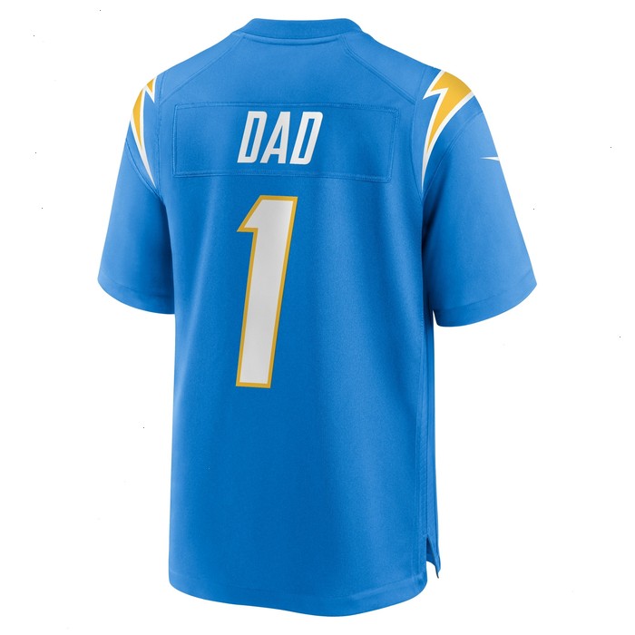 Number 1 Dad Los Angeles Chargers Nike Game Jersey - Powder Blue