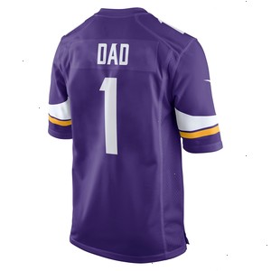 Number 1 Dad Minnesota Vikings Nike Game Jersey - Purple