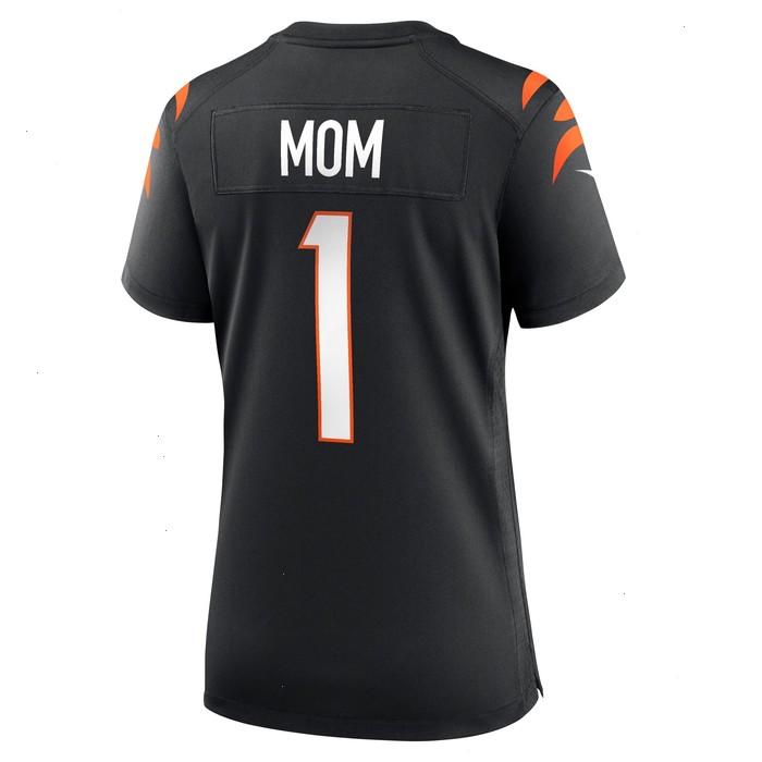 Number 1 Mom Cincinnati Bengals Nike Women's Game Jersey - Black