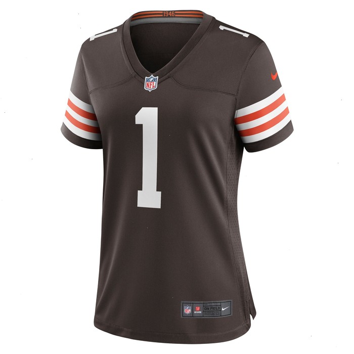 Number 1 Mom Cleveland Browns Nike Women's Game Jersey - Brown