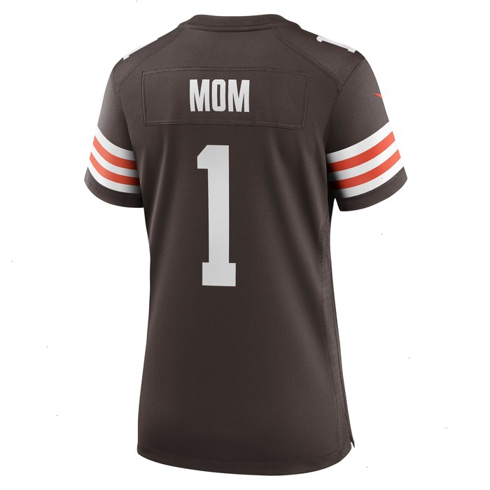 Number 1 Mom Cleveland Browns Nike Women's Game Jersey - Brown