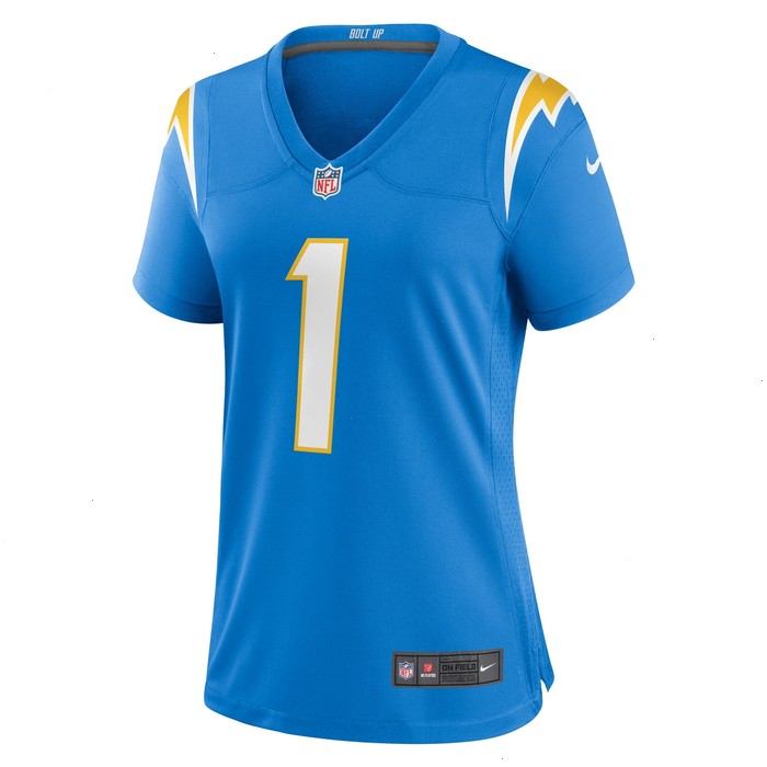 Number 1 Mom Los Angeles Chargers Nike Women's Game Jersey - Powder Blue