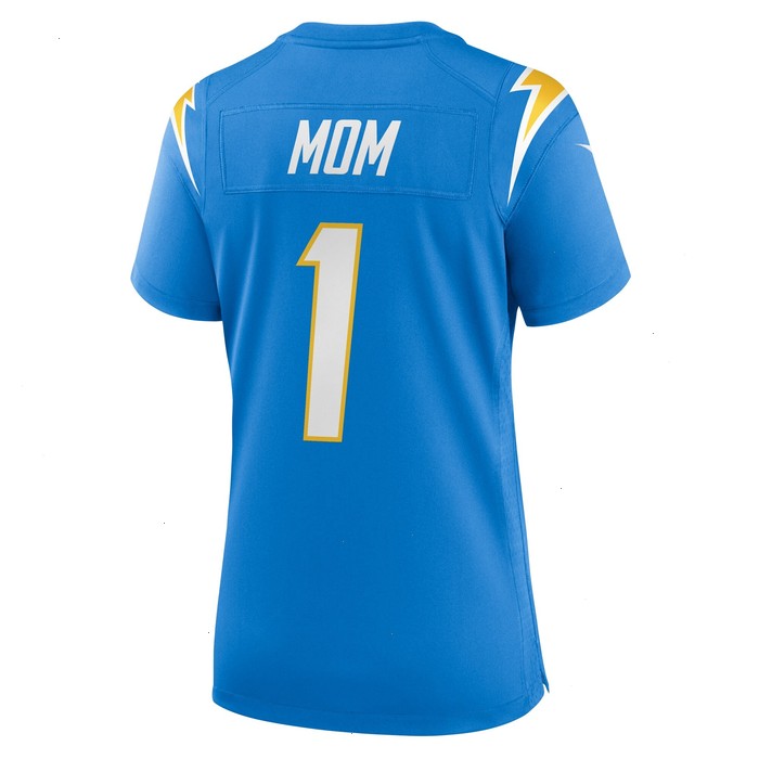 Number 1 Mom Los Angeles Chargers Nike Women's Game Jersey - Powder Blue