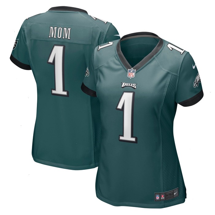 Number 1 Mom Philadelphia Eagles Nike Women's Game Jersey - Midnight Green