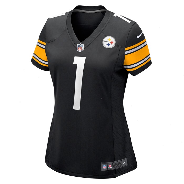 Number 1 Mom Pittsburgh Steelers Nike Women's Game Jersey - Black