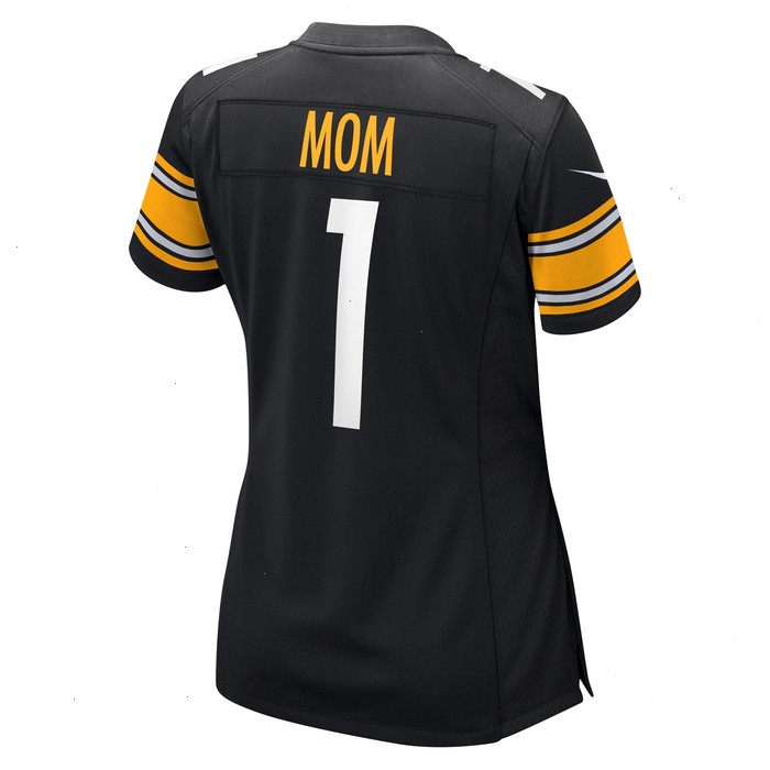 Number 1 Mom Pittsburgh Steelers Nike Women's Game Jersey - Black