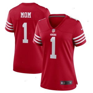 Number 1 Mom San Francisco 49ers Nike Women's Game Jersey - Scarlet