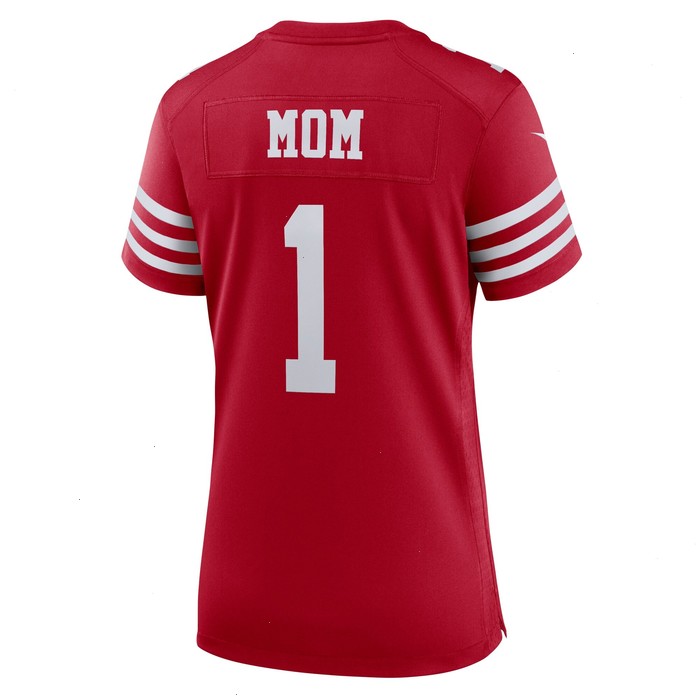 Number 1 Mom San Francisco 49ers Nike Women's Game Jersey - Scarlet