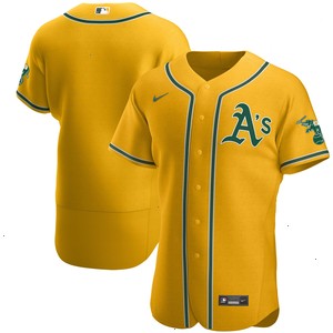 Oakland Athletics Nike Authentic Official Team Jersey - Gold