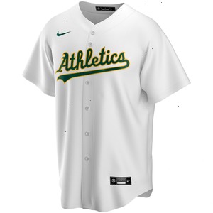 Oakland Athletics Nike Home Replica Custom Jersey - White