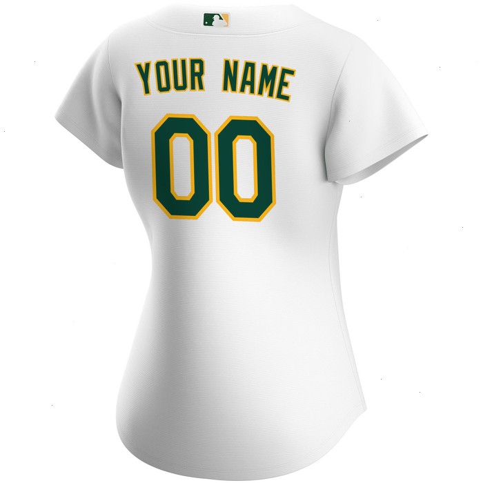 Oakland Athletics Nike Women's Home Replica Custom Jersey - White