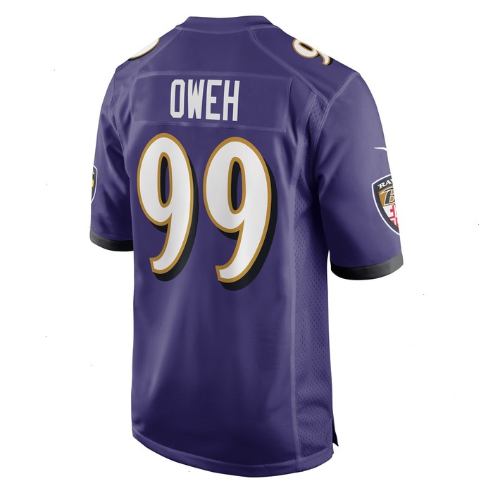 Odafe Oweh Baltimore Ravens Nike Game Jersey - Purple