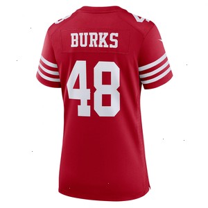 Oren Burks San Francisco 49ers Nike Women's Game Player Jersey - Scarlet