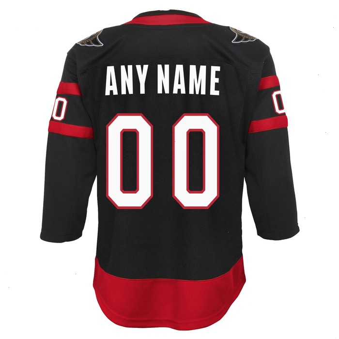 Ottawa Senators Youth Home Custom Premier Jersey - Black