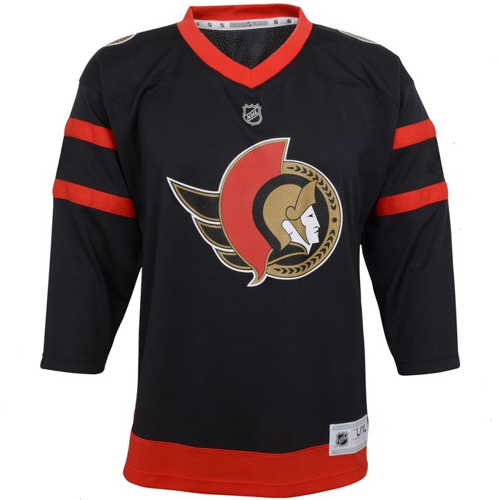 Ottawa Senators Youth Home Replica Custom Jersey - Black