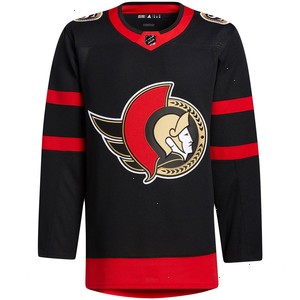 Ottawa Senators adidas 2020/21 Home Authentic Custom Jersey - Black