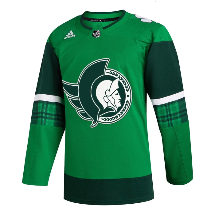 Ottawa Senators adidas 2023 St. Patrick's Day Primegreen Authentic Jersey - Kelly Green