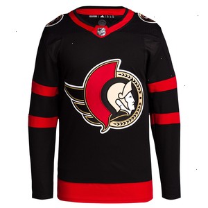 Ottawa Senators adidas Home Primegreen Authentic Pro Blank Jersey - Black