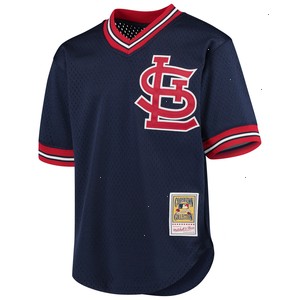 Ozzie Smith St. Louis Cardinals Mitchell & Ness Youth Cooperstown Collection Mesh Batting Practice Jersey - Navy