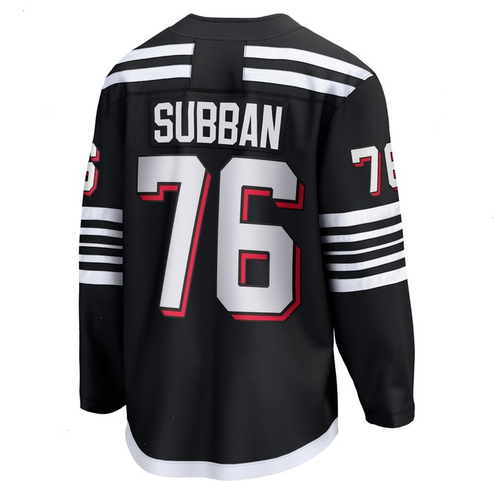 P.K. Subban New Jersey Devils Fanatics Branded Alternate Premier Breakaway Player Jersey - Black