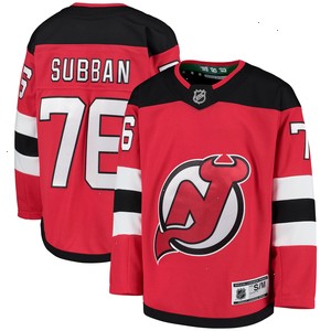 P.K. Subban New Jersey Devils Youth Home Premier Player Jersey - Red