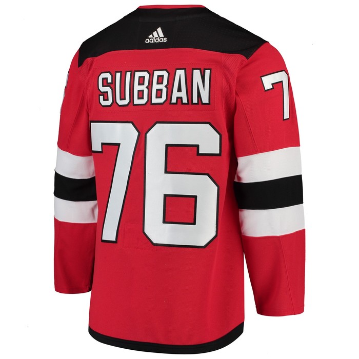 P.K. Subban New Jersey Devils adidas Home Authentic Player Jersey - Red