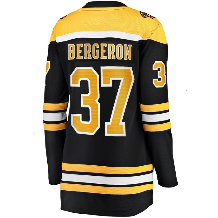 Patrice Bergeron Boston Bruins Fanatics Branded Women's Captain Patch Home Breakaway Jersey - Black