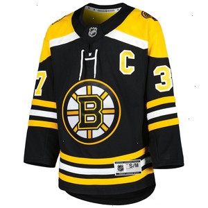 Patrice Bergeron Boston Bruins Youth Home Premier Player Jersey - Black