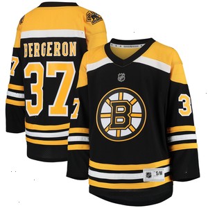 Patrice Bergeron Boston Bruins Youth Home Replica Player Jersey - Black