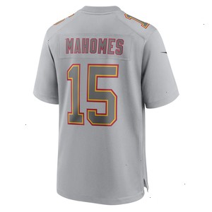 Patrick Mahomes Kansas City Chiefs Nike Super Bowl LVII Patch Atmosphere Fashion Game Jersey - Gray