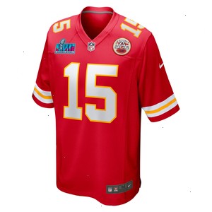 Patrick Mahomes Kansas City Chiefs Nike Super Bowl LVII Patch Game Jersey - Red