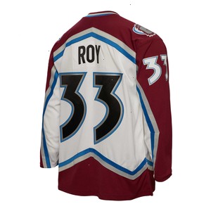 Patrick Roy Colorado Avalanche Mitchell & Ness 2000/01 Blue Line Player Jersey - White