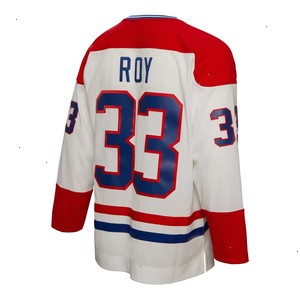 Patrick Roy Montreal Canadiens Mitchell & Ness 1992/93 Blue Line Player Jersey - White