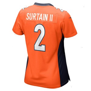 Patrick Surtain II Denver Broncos Nike Women's Game Jersey - Orange