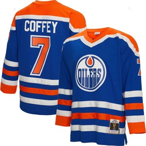 Paul Coffey Edmonton Oilers Mitchell & Ness 1986/87 Blue Line Player Jersey - Royal