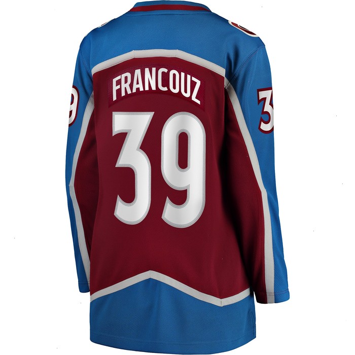 Pavel Francouz Colorado Avalanche Fanatics Branded Women's Home Breakaway Player Jersey - Burgundy