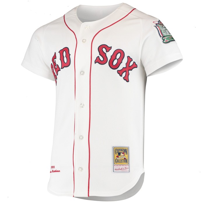 Pedro Martinez Boston Red Sox Mitchell & Ness 1999 Cooperstown Collection Home Authentic Jersey - White