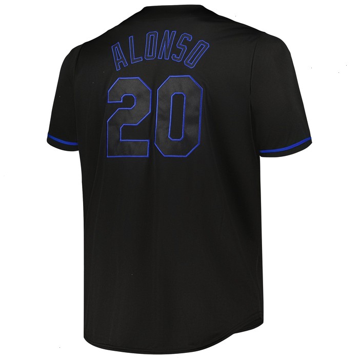 Pete Alonso New York Mets Big & Tall Pop Fashion Jersey - Black