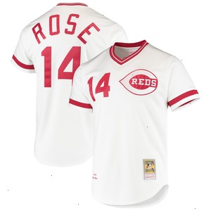 Pete Rose Cincinnati Reds Mitchell & Ness Cooperstown Collection Authentic Jersey - White