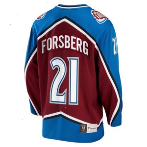 Peter Forsberg Colorado Avalanche Fanatics Branded Breakaway Retired Player Jersey - Burgundy