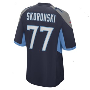 Peter Skoronski Tennessee Titans Nike 2023 NFL Draft First Round Pick Game Jersey - Navy