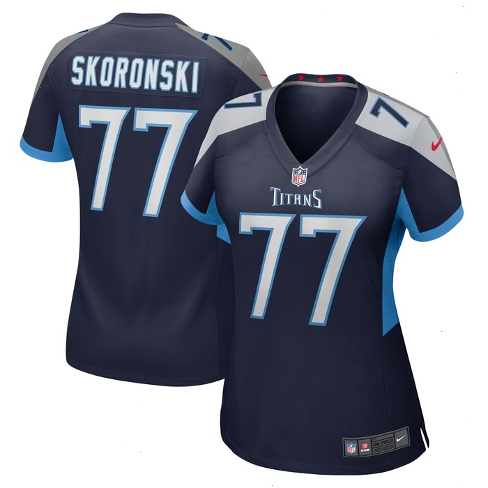 Peter Skoronski Tennessee Titans Nike Women's Team Game Jersey - Navy