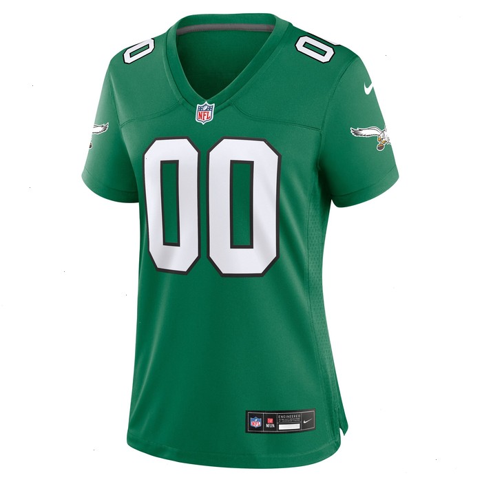 Philadelphia Eagles Nike Women's Alternate Custom Game Jersey - Kelly Green