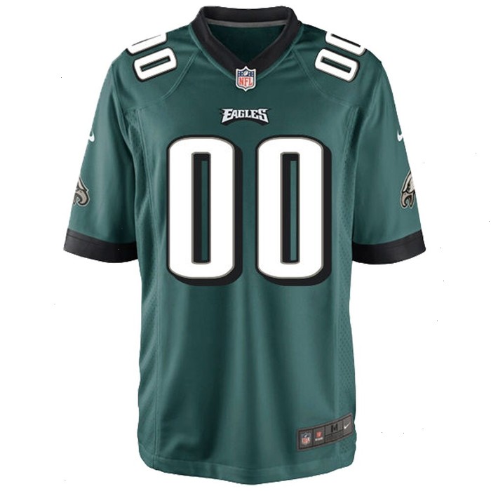 Philadelphia Eagles Nike Youth Custom Game Jersey - Midnight Green